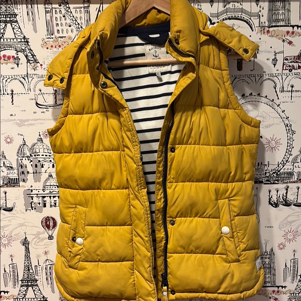 Joules Navy and White Striped Top